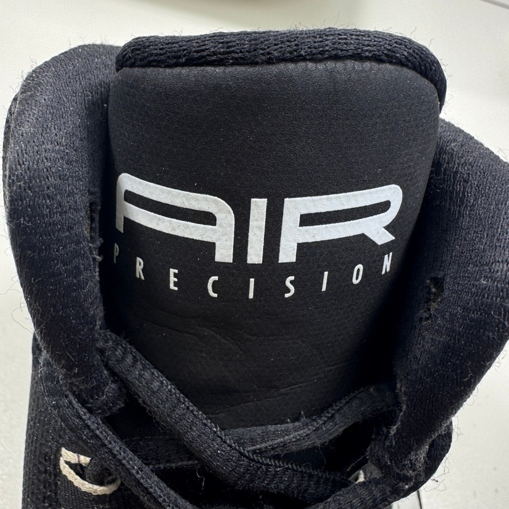 Nike Air Precision Basketball Shoes Mens Size 11 Black White High Top Sneaker - Picture 10 of 16